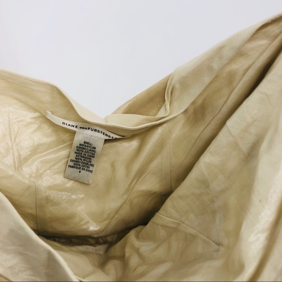 DVF vintage Diane Von Furstenberg year 2000 gold strapless dress 8 mini - Picture 3 of 7